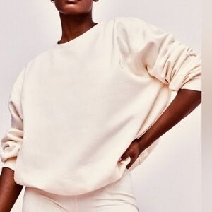 NIP For Love & Lemons BONE COLORED SWEATSHIRT SIZE MEDIUM RARE DISCONTINUED NEW!